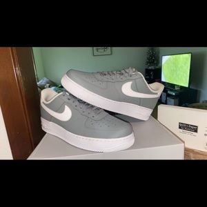 Nike wolf grey Air Force ones